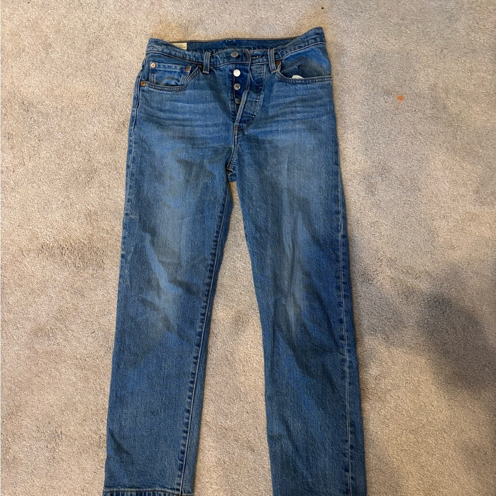Levi's women’s Straight Blue Jeans